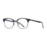 Оправа TWINZ TR1821 Bright Black, TR-90+металл, фильтр синего цвета