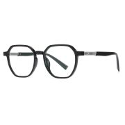 Оправа TWINZ TJ852 Bright Black, TR-90+Metal, фильтр синего цвета